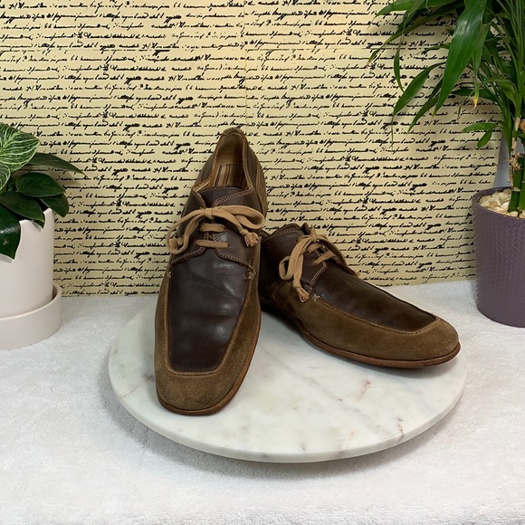 GORDON RUSH Antiqued Suede Italian Shoes  SZ 10 main image 6